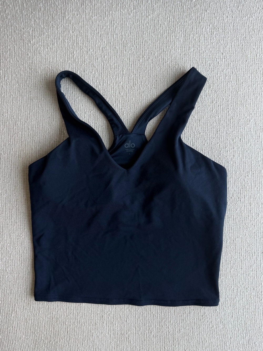 ALO Airbrush Real Bra Tank - Navy
